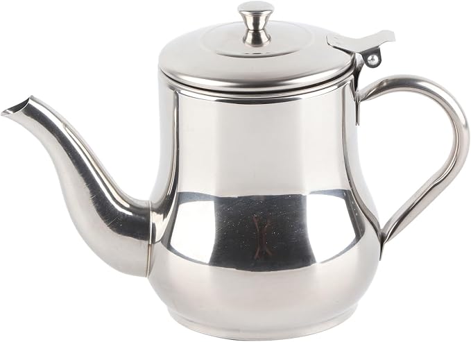 OUKENS Teapot with Removable Strainer, 30oz Stainless Steel Gooseneck Pour Over by OUKENS