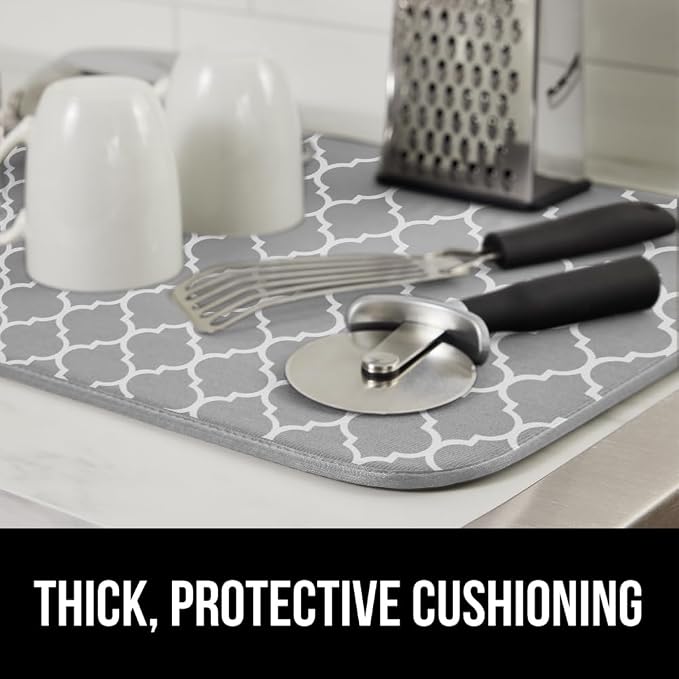 GORILLA GRIP Ultra Water Absorbent Microfiber Dish Drying Mat, Slip Resistant - Image 7