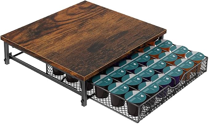 Coffee Pod Drawer Holder for K Pod Coffee Pods Holder for Counter 36 Capacity by BTY