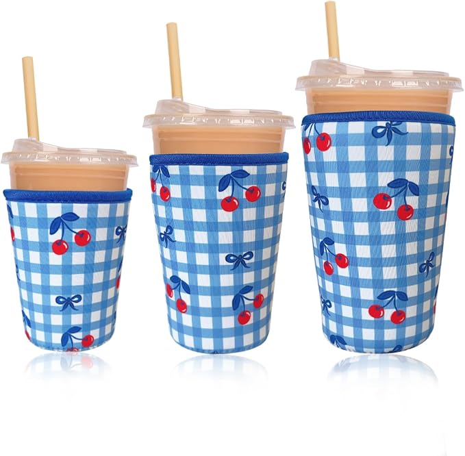 Reusable Insulated Neoprene Iced Coffee Cup Sleeve, Durable Drink Sleeve by Unknown