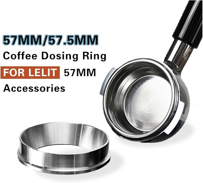 57/57.5mm Coffee Dosing Ring 304 Stainless Steel - Image 2