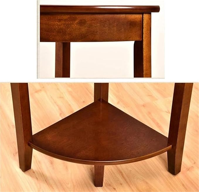 Home Furnishing Corner Tables Compact Triangle Solid Wood Side Table Corner - Image 6