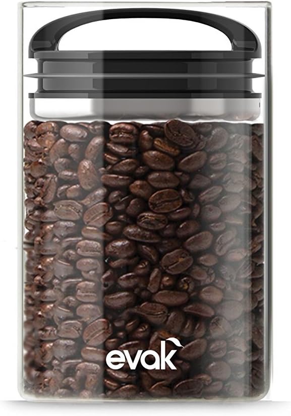 Prepara Evak Compact Airtight Glass Storage Canister, Medium – Borosilicate by Prepara