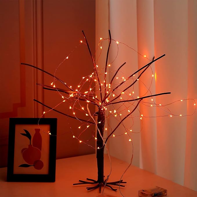 Ariceleo Mini Halloween Fairy Lights Battery Operate, 1 Pack Copper Wire Night - Image 4