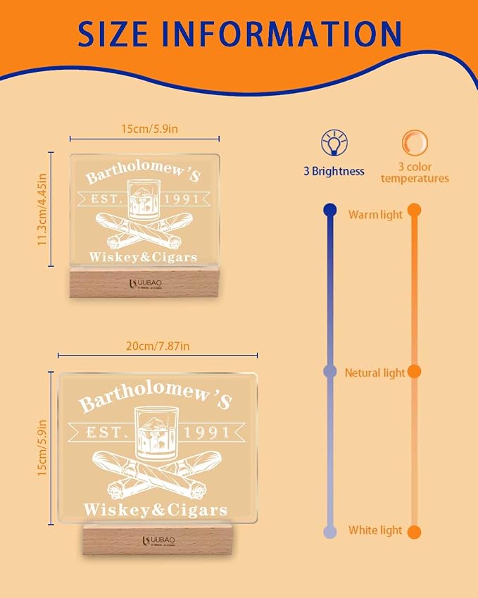 Personalized Cigars Smoking Room Signs - Image 3
