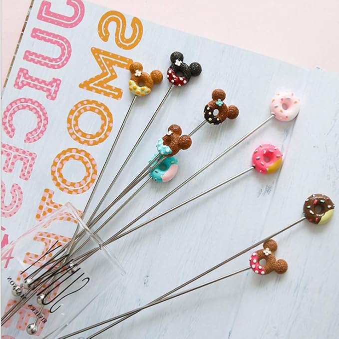 8PCS Stainless Steel Drink Stirrers-Reusable Swizzle Sticks - Image 3