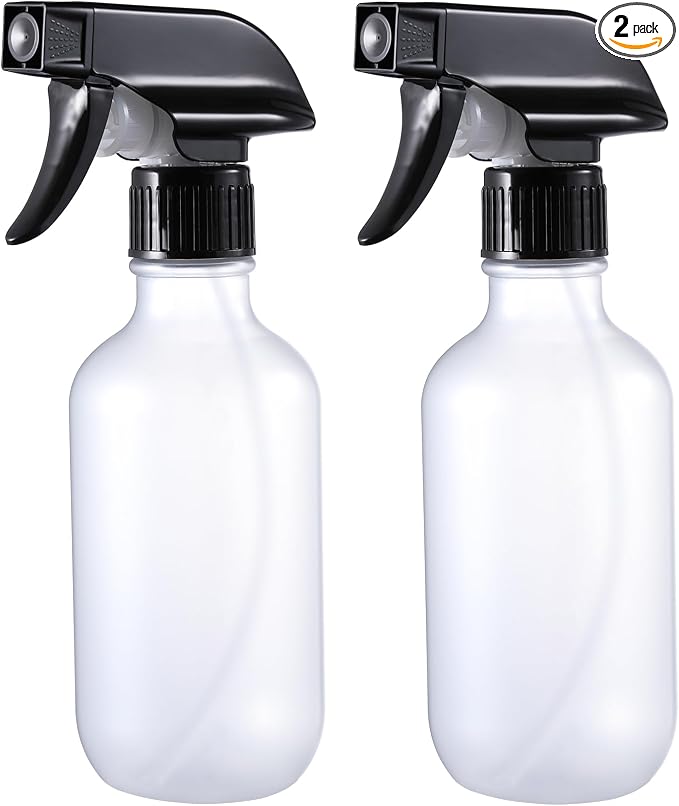 Spray Bottles 2 Pack 10 oz Refillable Plastic Squirt Bottle by GearTrust