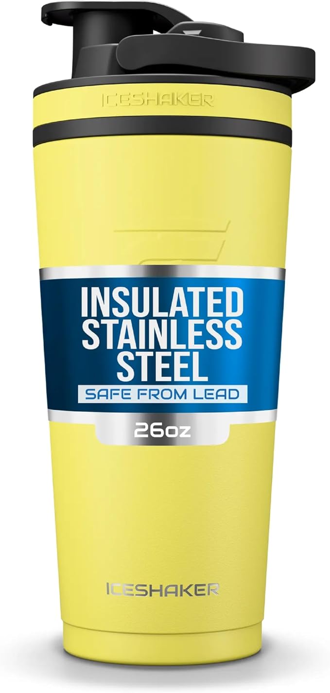 Ice Shaker Insulated Stainless Steel Shaker Bottle | 26oz by IceShaker