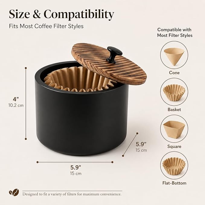 Sokfone Wooden Coffee Filter Holder - Image 3