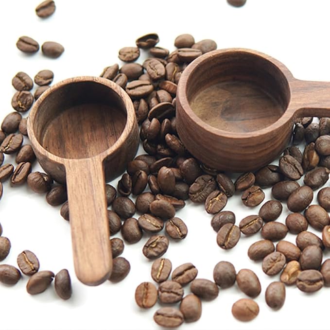 SUPVOX 2pcs Wear-resistant Small Wooden Coffee Scoops 8g Capacity Short Handle - Image 8