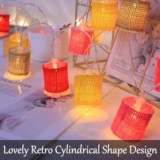 Fielegen 10 LED Retro String Lights 2 Meter Battery Powered Vintage Theme - Image 6