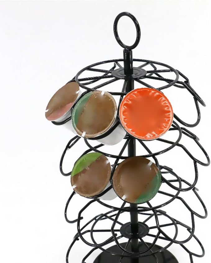 Healifty 4-layer Rotating Coffee Capsule Rack Full Rotation Coffee Pod - Image 8