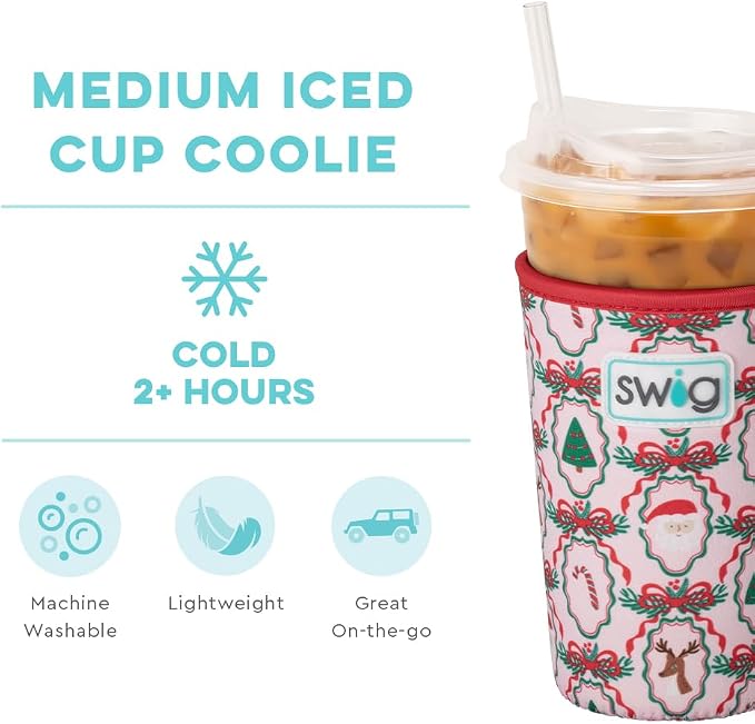 Swig Life Medium Iced Cup Coolie, Standard 22oz Iced Coffee Cup Insulator Sleeve - Image 4