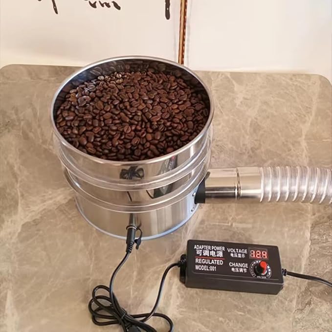 400G Stainless Steel Coffee Bean Cooling Tray, Adjustable Speed High Airflow - Image 2