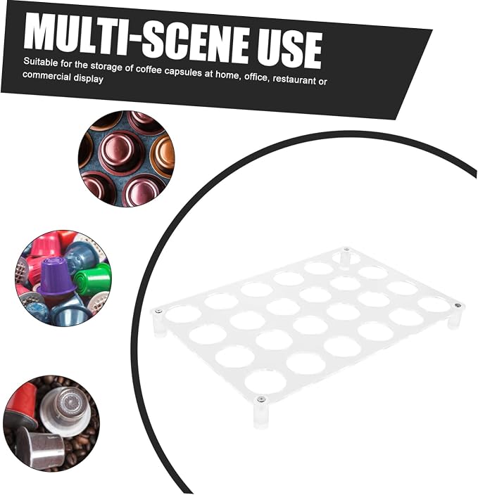Coffee Storage Rack Transparent Organizer - Image 3