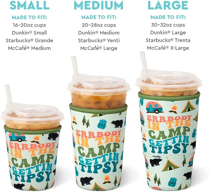 Swig Life Small Iced Cup Coolie, Standard 22oz Iced Coffee Cup Insulator Sleeve - Image 4