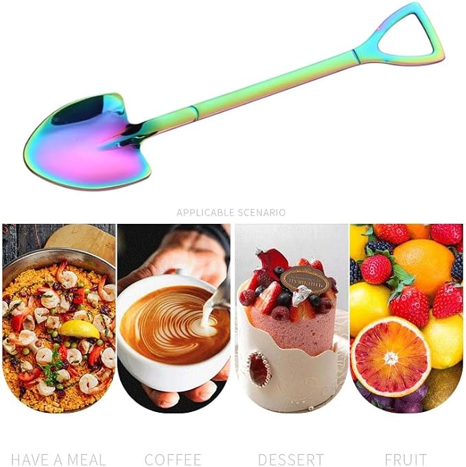 20 Pack Stainless Steel Mini Coffee Spoons, 4.7 Inches Shovel Shape Demitasse - Image 5