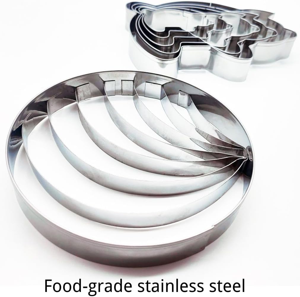 Doczen Concha Cutter & Pig Cookie Cutter Set for Mexican Cookbook Fans - Create Authentic Pan Dulce & Pastries to Pair with Mexicano Hot Chocolate - Cortadores para Conchas y Marranitos
