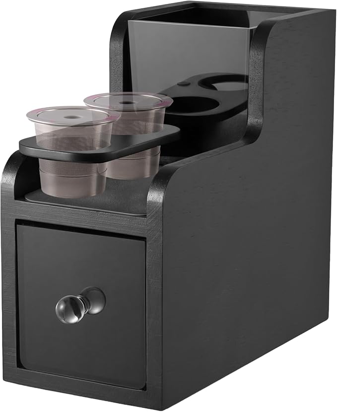 Coffee Pod Maker Stand, Solid Wood Reusable K-Cup Filter Holder & Filling by Sphakl