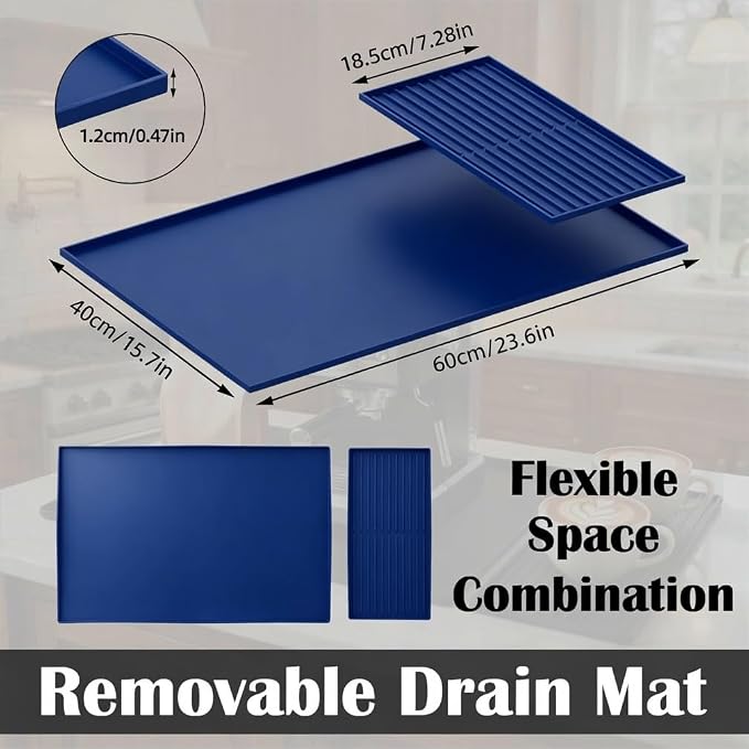 Silicone Coffee Bar Mat 24 x 16 in - Image 2