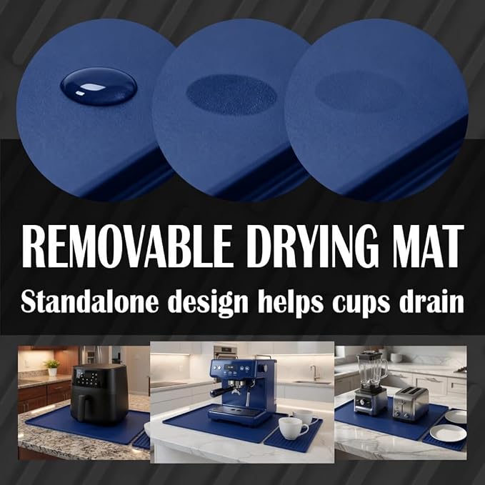 Silicone Coffee Bar Mat 24 x 16 in - Image 7