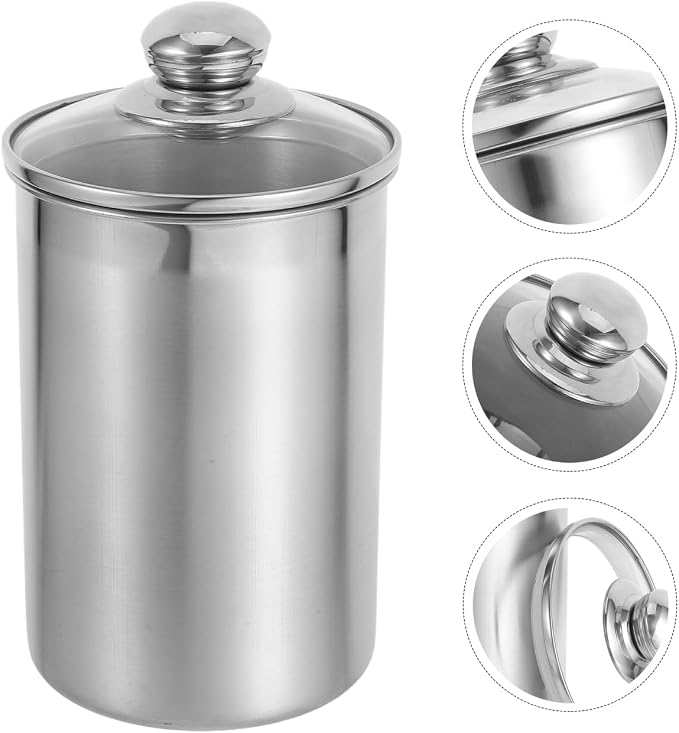 Stainless Steel Canister 59 Oz Coffee Beans Storage Tank, Tea And Grains - Image 6