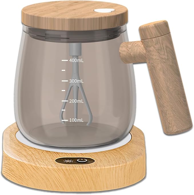 Self Stirring Coffee Mug, 400ML Self Stirring Mug Electric Mixing Mug High by FOXNSK