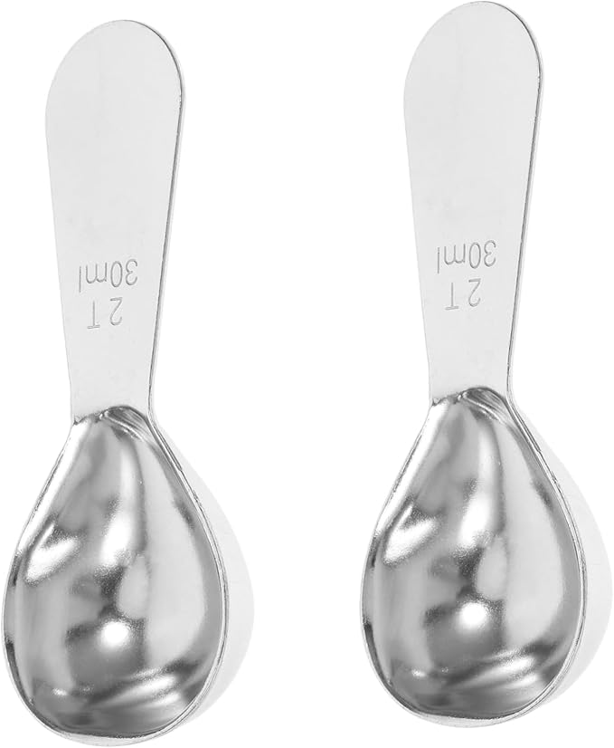 ABOOFAN 2Pcs Stainless Scoop Measuring Spoons Tasting Spoons by ABOOFAN