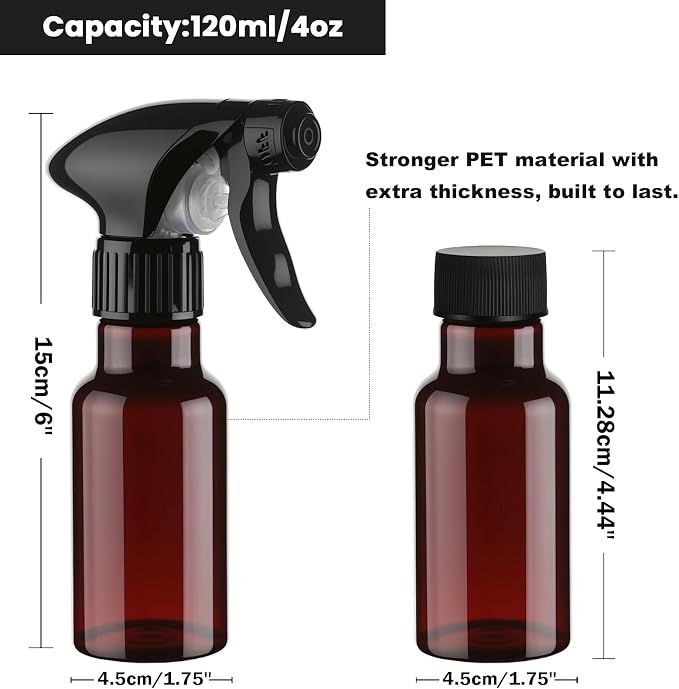 Spray Bottles 4oz/120ml Plastic Small Spray Bottle - Image 3
