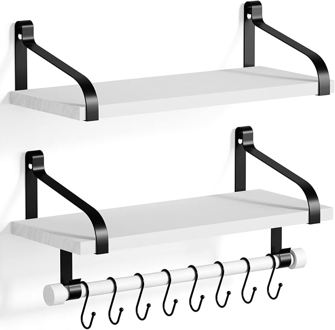 Love-KANKEI Floating Shelves for Coffee Bar, Bathroom Shelves by Love-KANKEI