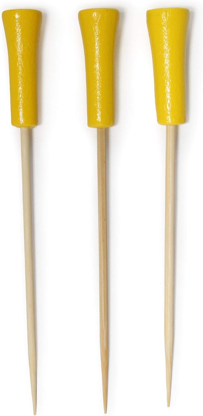 BambooMN Decorative Golf Tee Bamboo Cocktail Sandwich Skewer Picks by BambooMN
