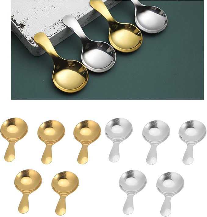 5PCS Short Handle Spoons, Small Scoops - Image 7