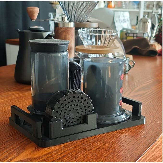 ModernSilicone Coffee Appliance Holder Display Rack Espresso Machine Shelf - Image 3