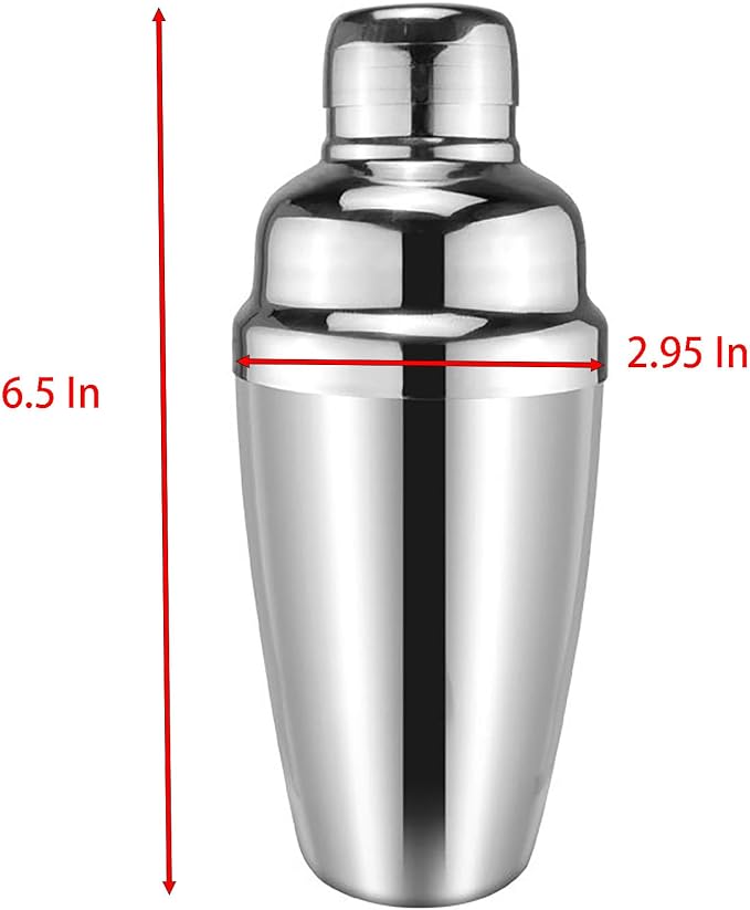 11.8 Oz Cocktail Shaker, Stainless Steel Drink Shaker - Image 2