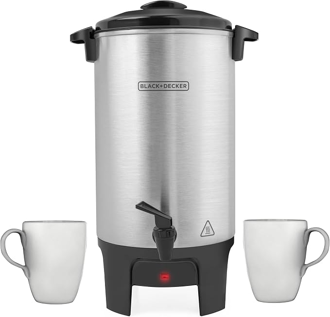 BLACK+DECKER 40 Cup Coffee Urn, Fast Brewing, Keep Warm Function, Heat by Unknown