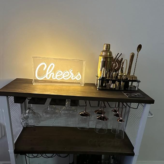 Cheers Neon Sign, LED 3D Art Light Box Cheers Neon Sign - Image 4