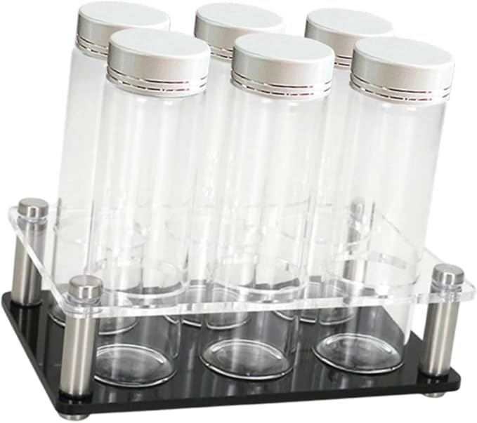 6 Pieces Coffee Cellars Tube Glass Storage Containers - Image 7