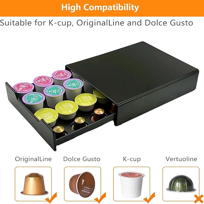 K-Cup Coffee Pods Holder, Coffee Pod Storage Drawer - Image 5