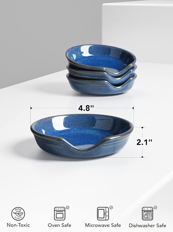 LE TAUCI Ceramic Spoon Rest for kitchen, 4.8 Inches Spoon Holder for Stove Top - Image 4