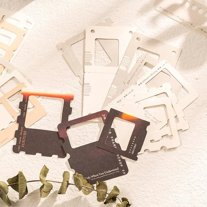 Diuhofart 94Pcs Scrapbooking Supplies Kit, Old Film Strips Photo Frames - Image 6