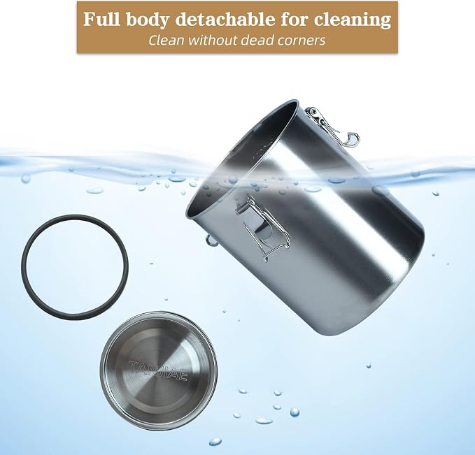 Tanjiae Compact Stainless Steel 100% Airtight Canisters Sets - Image 9