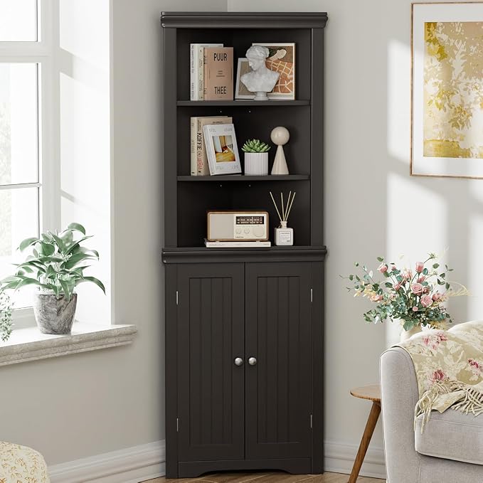 YESHOMY Corner Cabinet, Storage Cupboard by SearchallYESHOMY