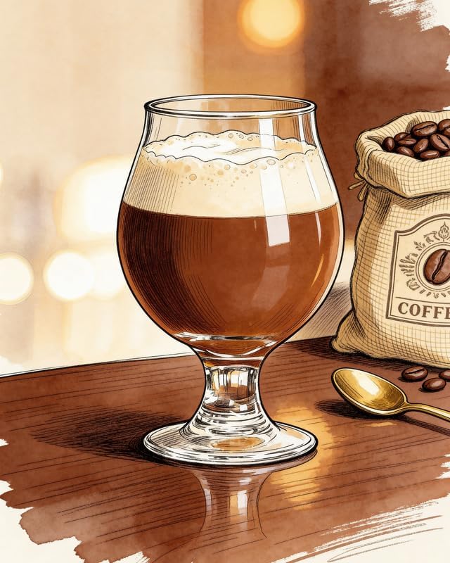 Lawrence Williams Designs Coffee Brew Glass Poster by LawrenceWilliamsDesigns