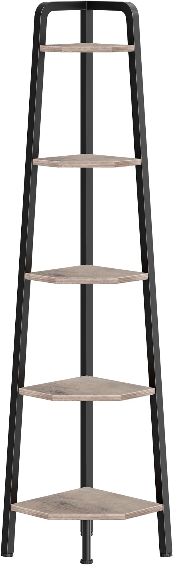 CHOEZON Corner Shelf, 5-Tier Ladder Corner Shelf, Ladder Bookshelf, 59.6" Tall - Image 7