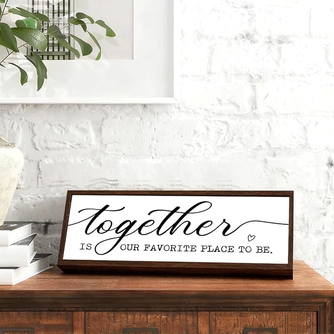 Together is Our Favorite Place to Be Sign, Inspirational Decor - Image 2