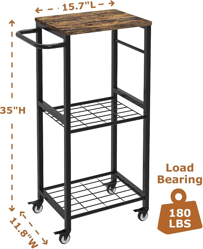 Kitchen Microwave Stand Cart - Image 3