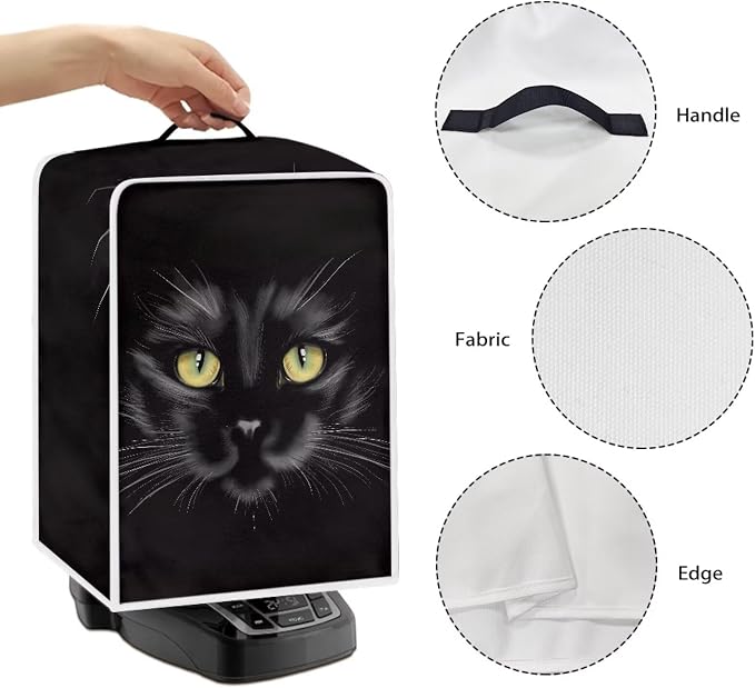 Black Cat Coffee Machine Covers Dust Resistant Folding Dust Covers - Image 6