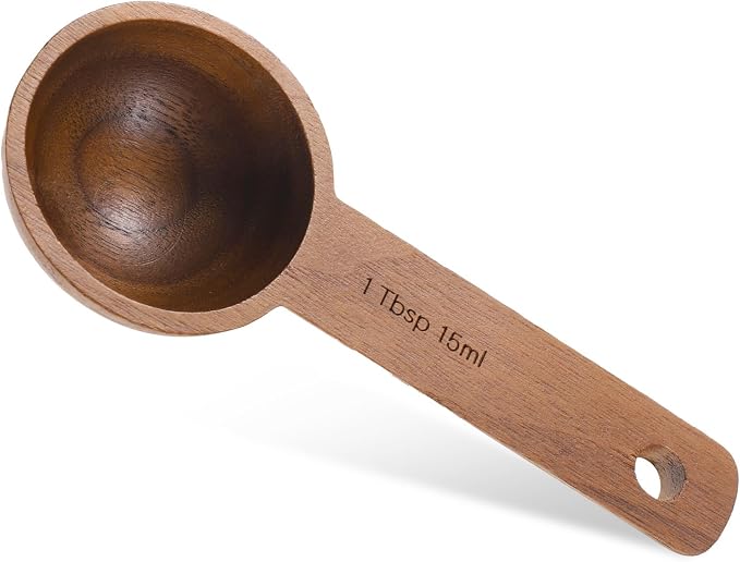 Walnut Wooden Coffee Scoop for Jars, Coffee Scoop for Ground Coffe Handmade by Unknown