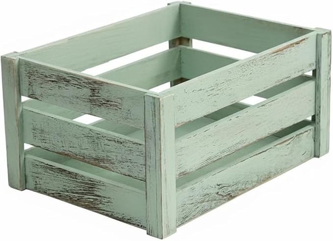 Wooden Storage Crate Multi Use Plant Holder Crate Decorative Wood Display Boxes by Unknown