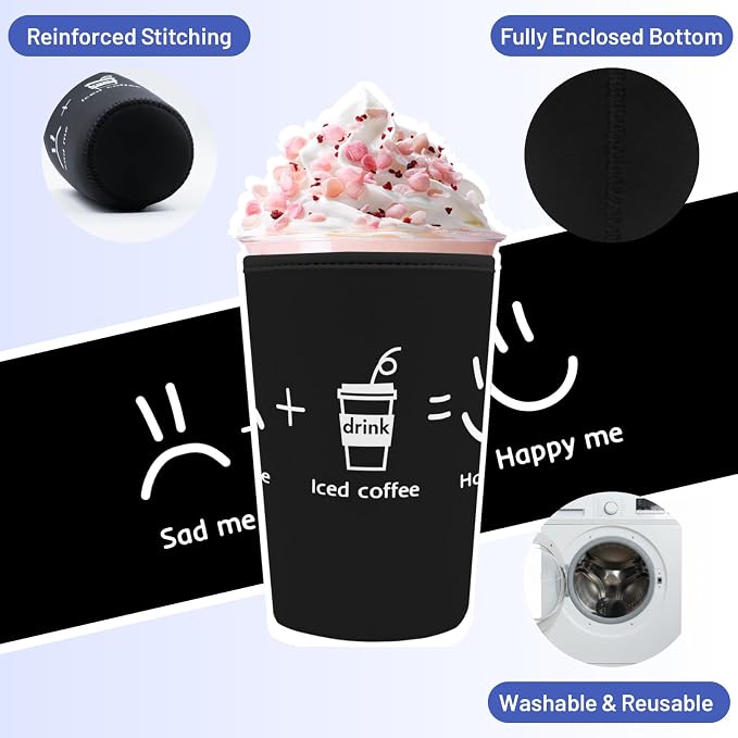 Iced Coffee Sleeve Reusable Cup Sleeves - Image 5